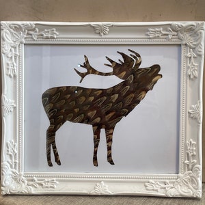 The King - Stag Pheasant Feather Picture