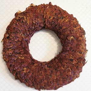 35cm Pheasant Feather Hanging Door/Wall Wreath