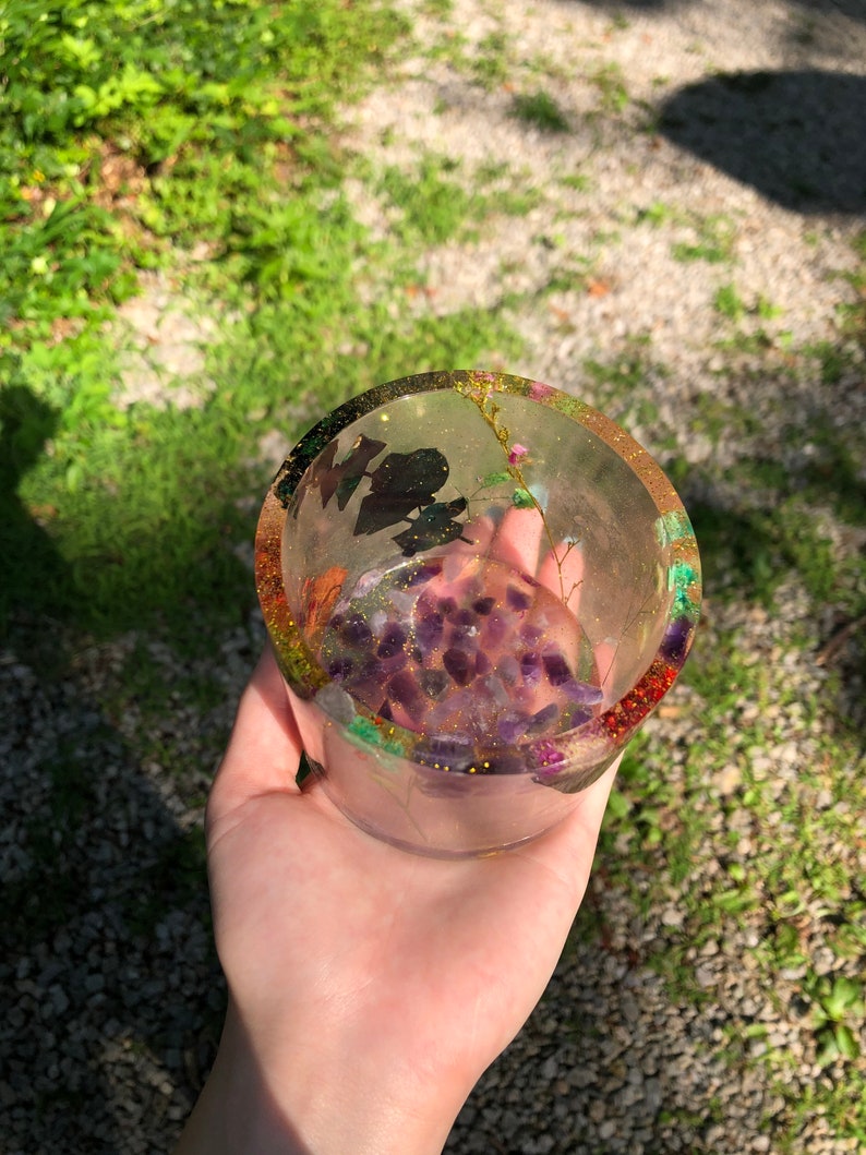 Sparkly Gold Flower Resin Planter Resin Pot Resin Planter Etsy