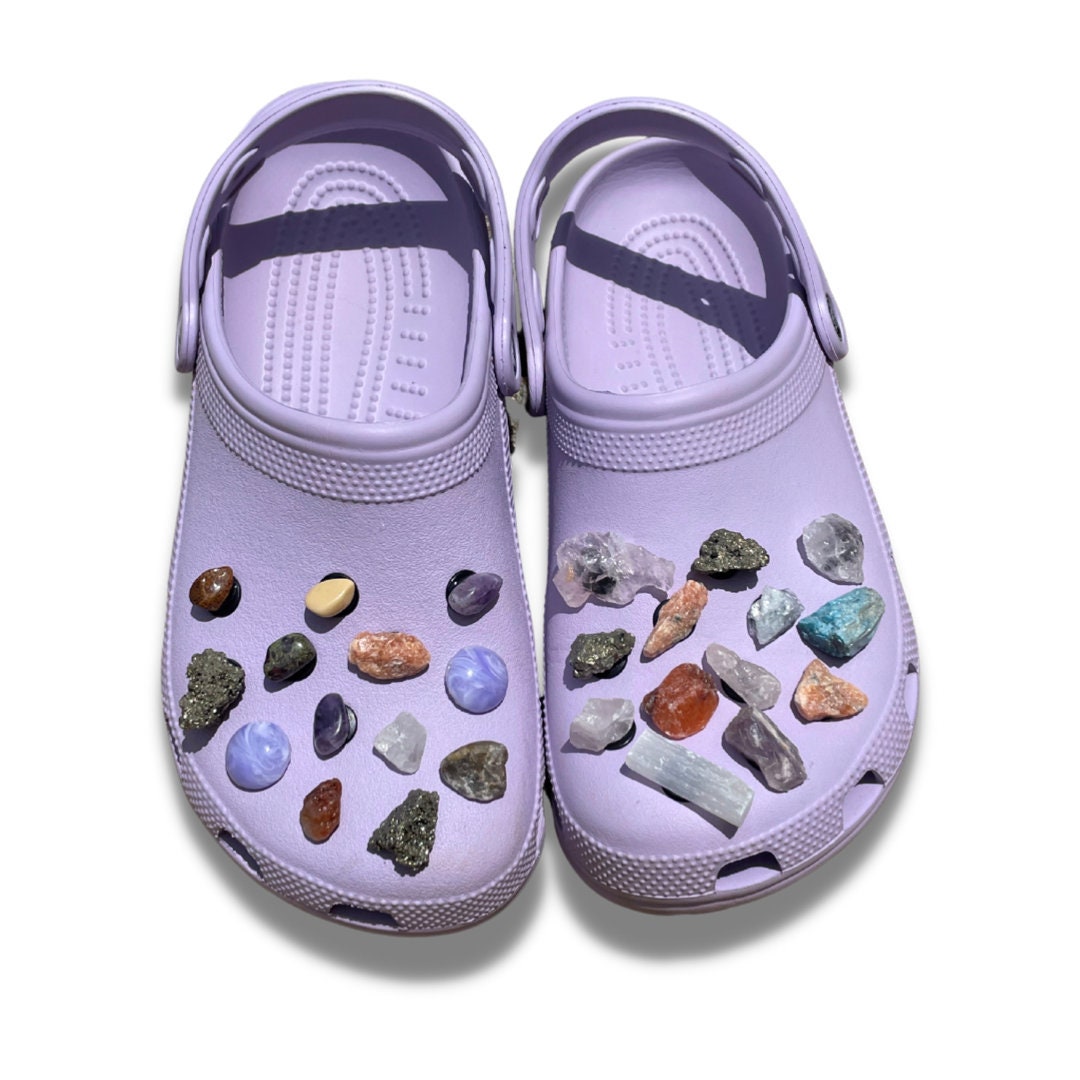 Crystal Crocs Jibbitz Raw Crystals Smooth Crystals Crocs Etsy