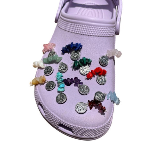 Signe du zodiaque Crystal Croc Charms | Cristaux | Astrologie | Bijoux Crocs | Accessoires Crocs | Charmes Crocs | Crocos | Fait à la main | Art en ré