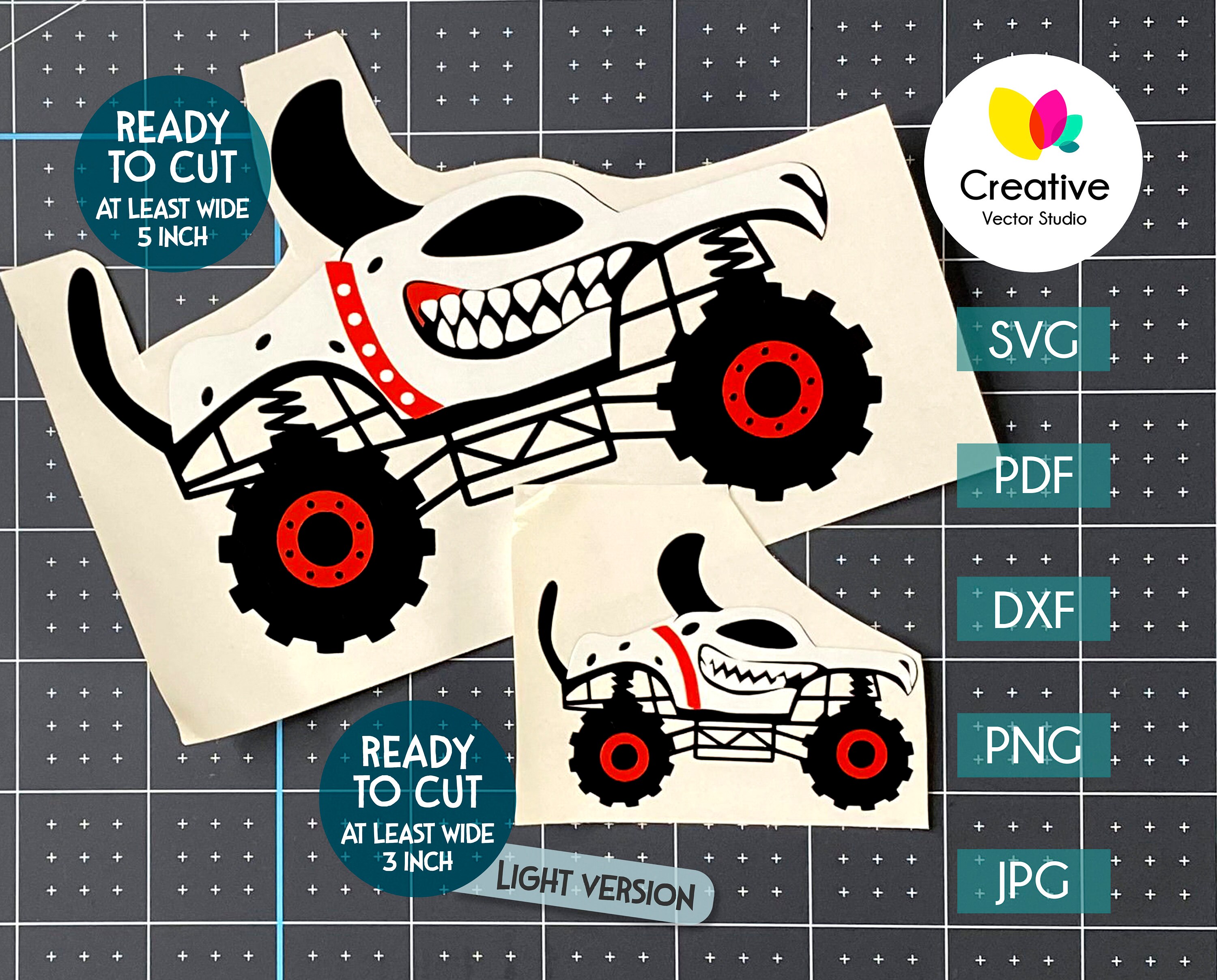 Monster Truck SVG Big Truck Monster Jam svg Crazy Animal | Etsy