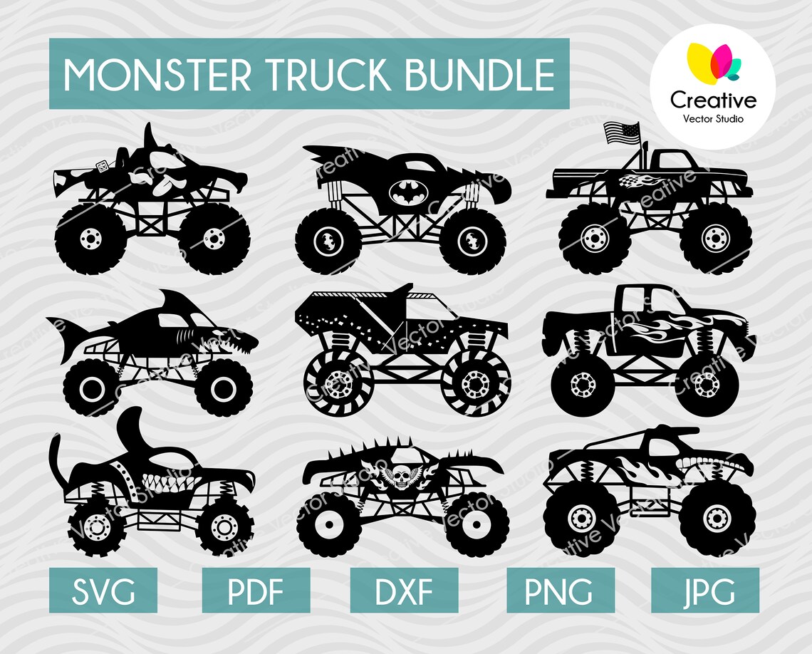 Free Free 121 Monster Truck Svg Etsy SVG PNG EPS DXF File