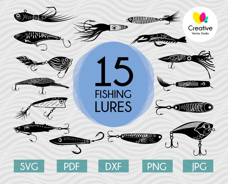 Download Fishing Lure SVG mega bundle Fishing Lure Pattern Fishing ...