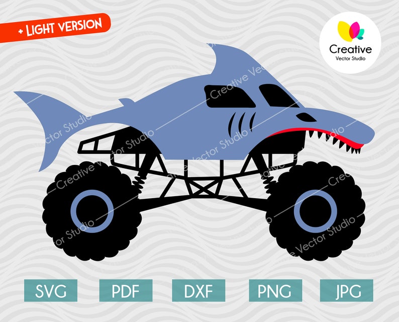 Free Free Shark Monster Truck Svg 797 SVG PNG EPS DXF File