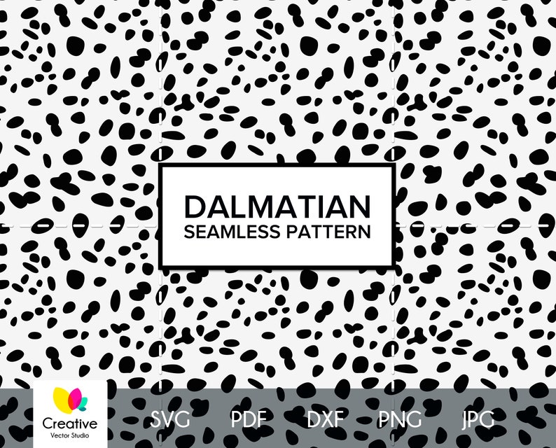 Download Dalmatian Skin Seamless Pattern svg Animal Skin Print svg ...