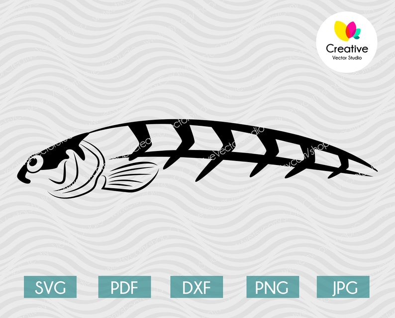 Download Fishing Lure SVG 7 Fishing Lure Pattern Fish Clipart | Etsy