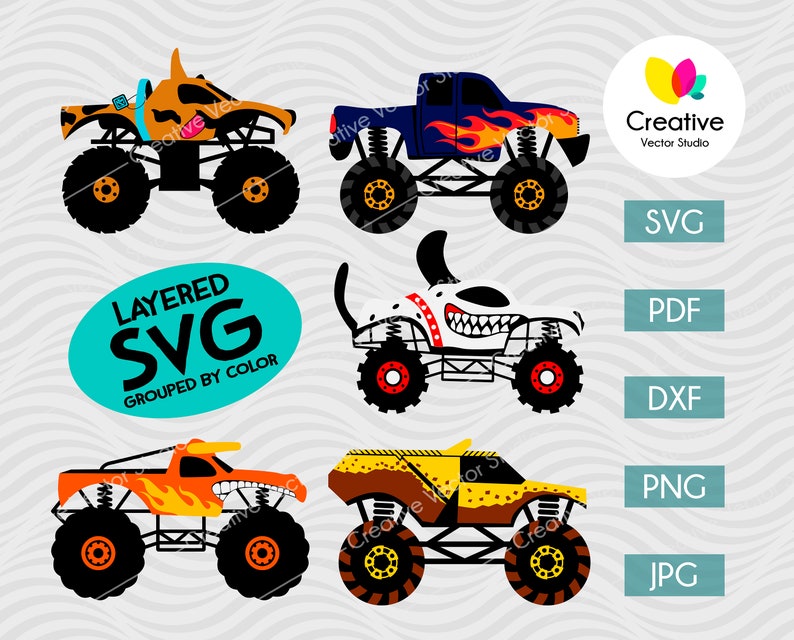 Free Free Monster Truck Svg Etsy 731 SVG PNG EPS DXF File