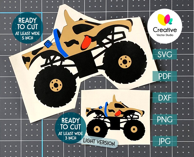 Download Monster Truck SVG Dog Big Truck svg Monster Jam svg Crazy | Etsy
