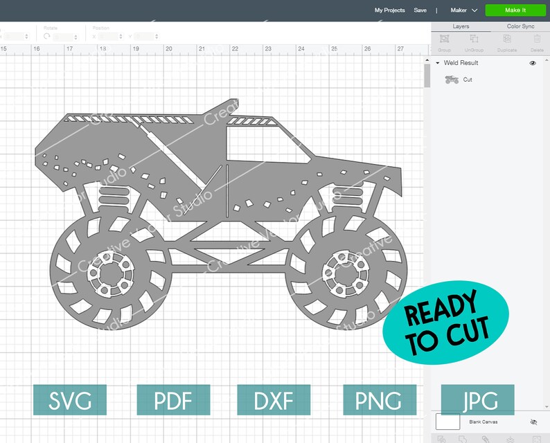 Monster Truck SVG Monster Truck Silhouette Monster Jam svg ...