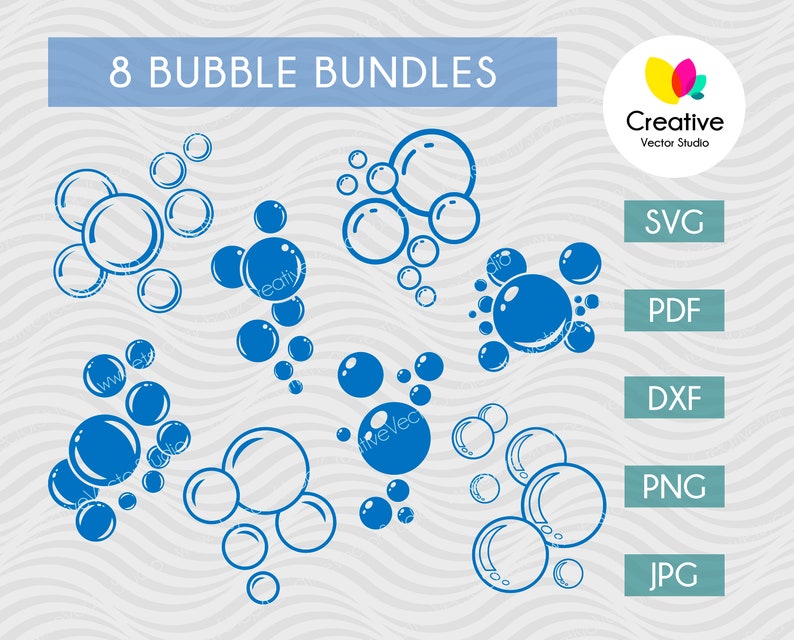 Download Bubbles Svg Bubbles Vector Bundle Soap Bubbles Svg Water Etsy