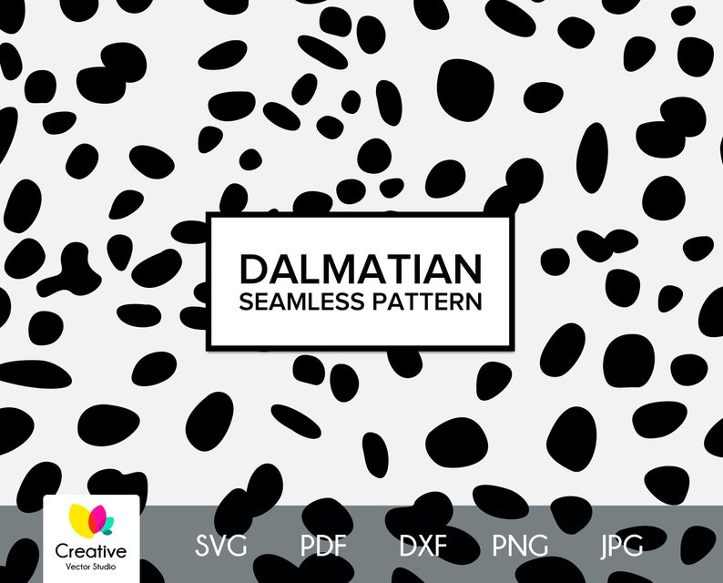 Download Dalmatian Skin Seamless Pattern svg Animal Skin Print svg ...