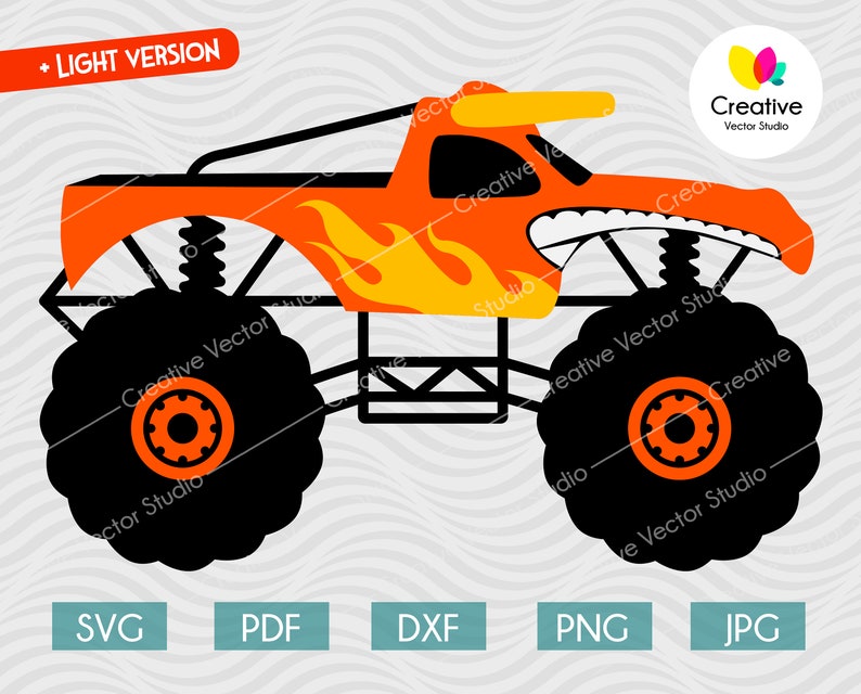 Download Monster Truck SVG Big Truck svg Monster Jam svg Crazy | Etsy