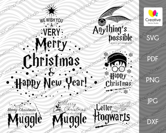Download Free Potter Set1 Svg Harry Christmas Svg Clipart Svg For Cricut Etsy SVG DXF Cut File