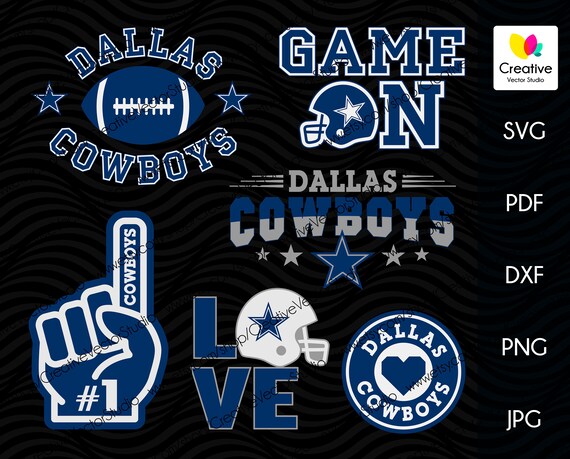 Download Free Dallas Svg Cowboys Dxf Star Svg Love Ball Football Fan Etsy SVG Cut Files