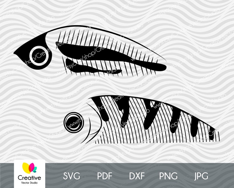 Download Fishing Lure SVG Fishing Lure Pattern DXF SVG Cut Files ...