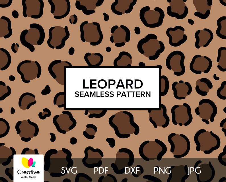 Download Leopard Skin Seamless Pattern svg Animal Skin Print svg | Etsy