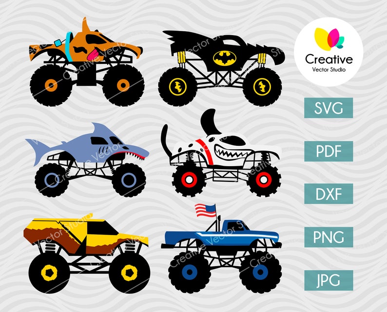 Free Free 121 Monster Truck Svg Etsy SVG PNG EPS DXF File