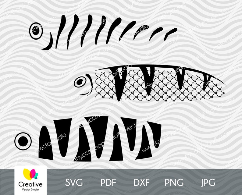 Download Fishing Lure SVG Fishing Lure Pattern DXF SVG Cut Files for | Etsy