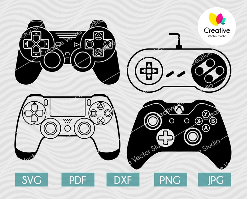 Download Video Game Controller SVG DXF Bundle Xbox svg Gamer Gaming ...
