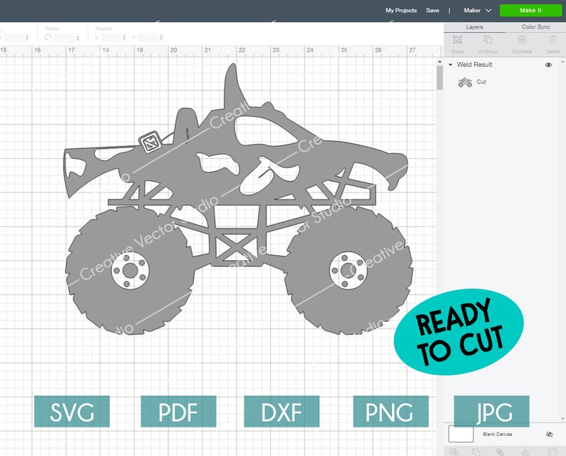 Download Monster Truck SVG Monster Truck Silhouette Monster Jam svg ...