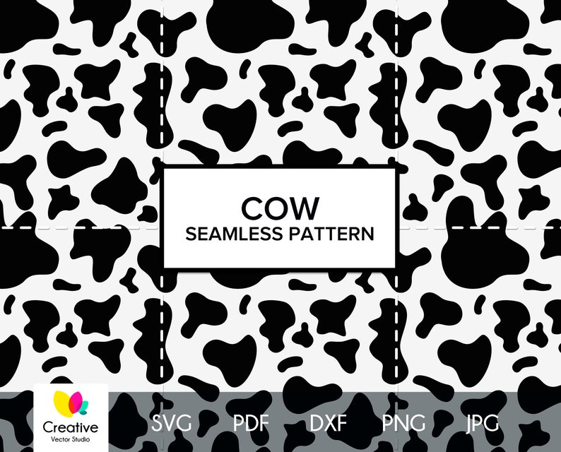 Download Cow Skin Seamless Pattern svg Animal Skin Print svg Cow Skin | Etsy