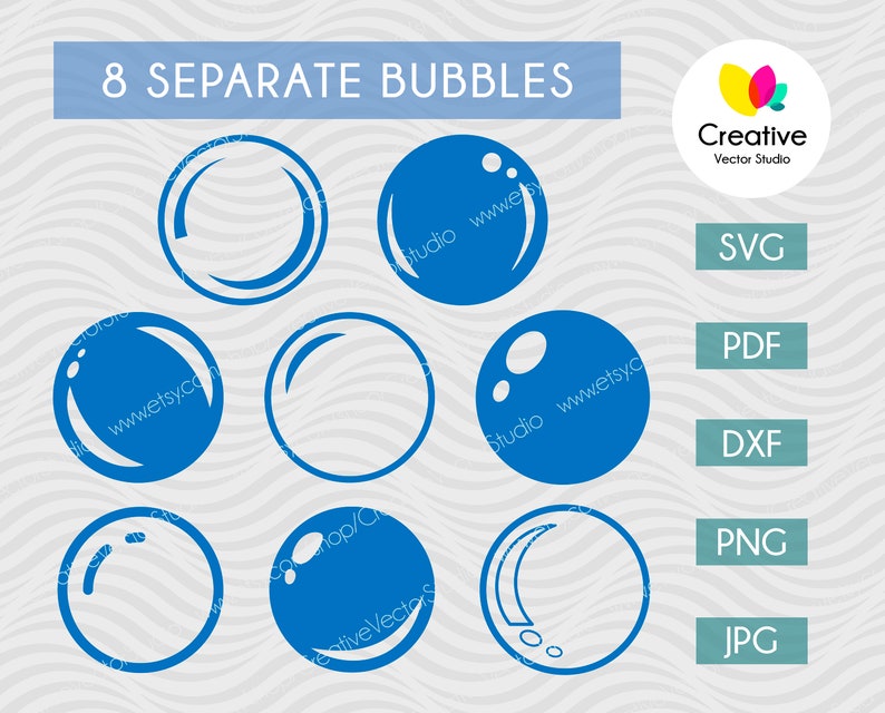 Download Bubbles Svg Bubbles Vector Bundle Soap Bubbles Svg Water Etsy