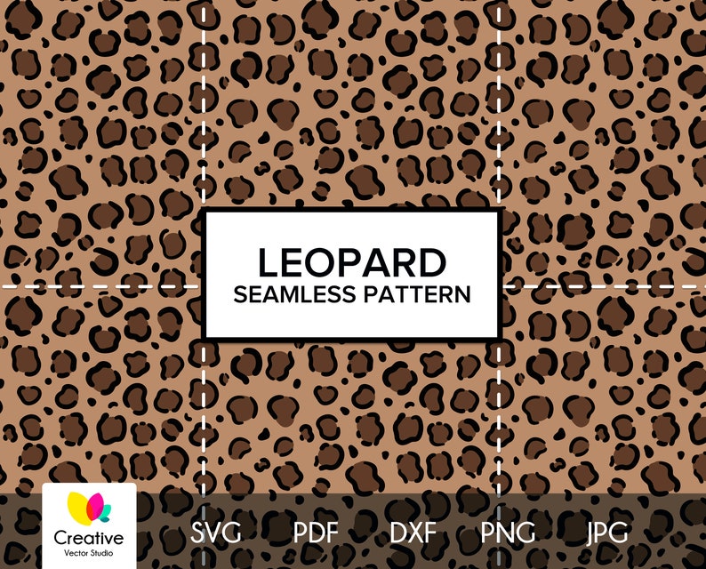 Download Leopard Skin Seamless Pattern svg Animal Skin Print svg | Etsy