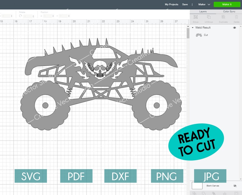 Download Monster Truck SVG Monster Truck Silhouette Monster Jam svg ...