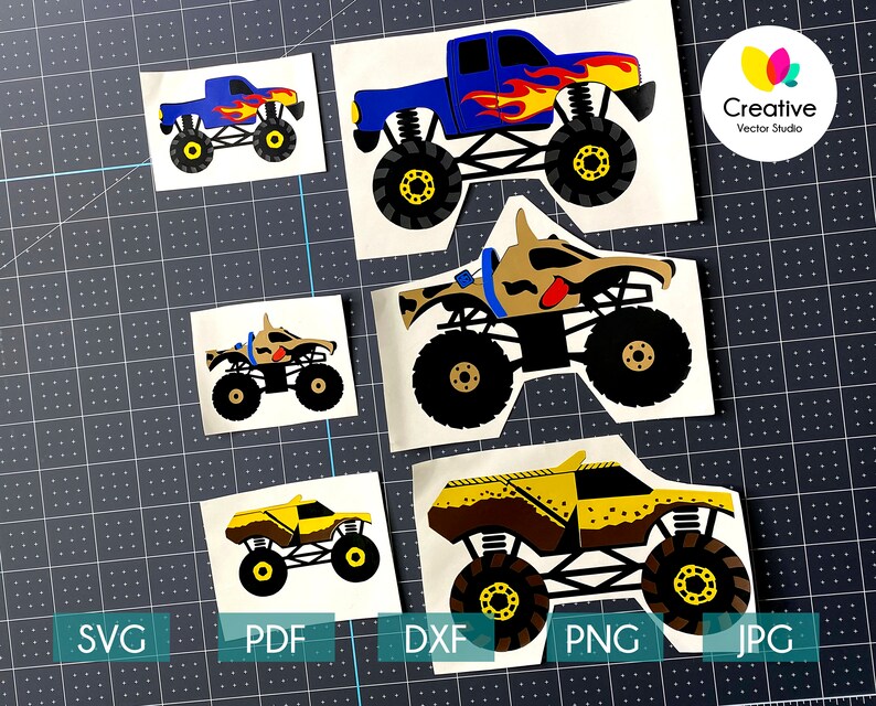 Free Free 168 Monster Truck Svg Etsy SVG PNG EPS DXF File