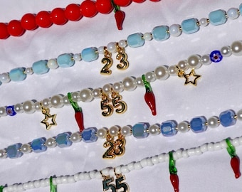 Williams, Alex Albon, Carlos Sainz Inspired beaded necklaces Formula 1