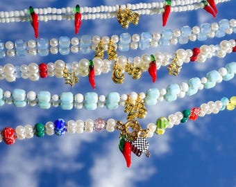 Williams, Alex Albon, Carlos Sainz Inspired beaded necklaces Formula 1