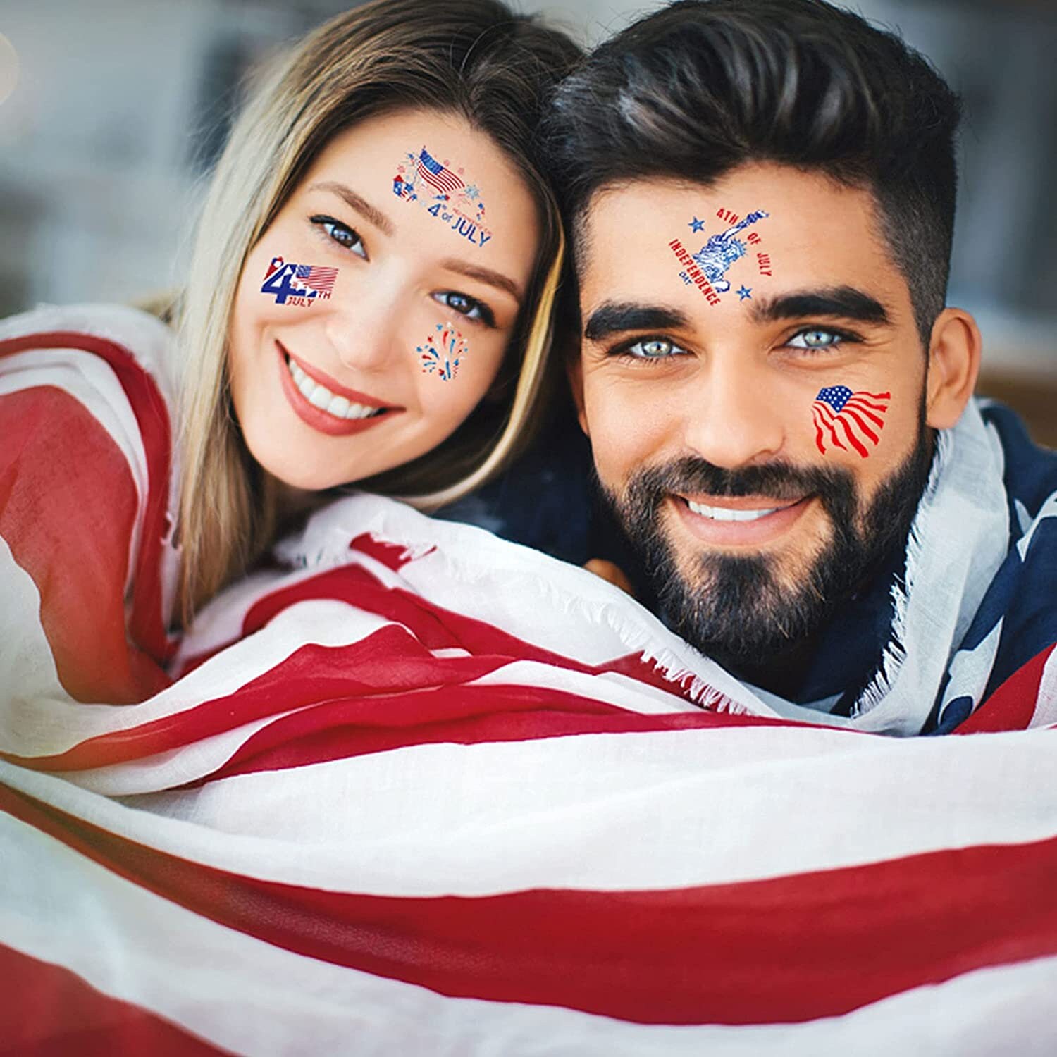 Independence Temporary Tattoos Independence Day Tattoo | Etsy