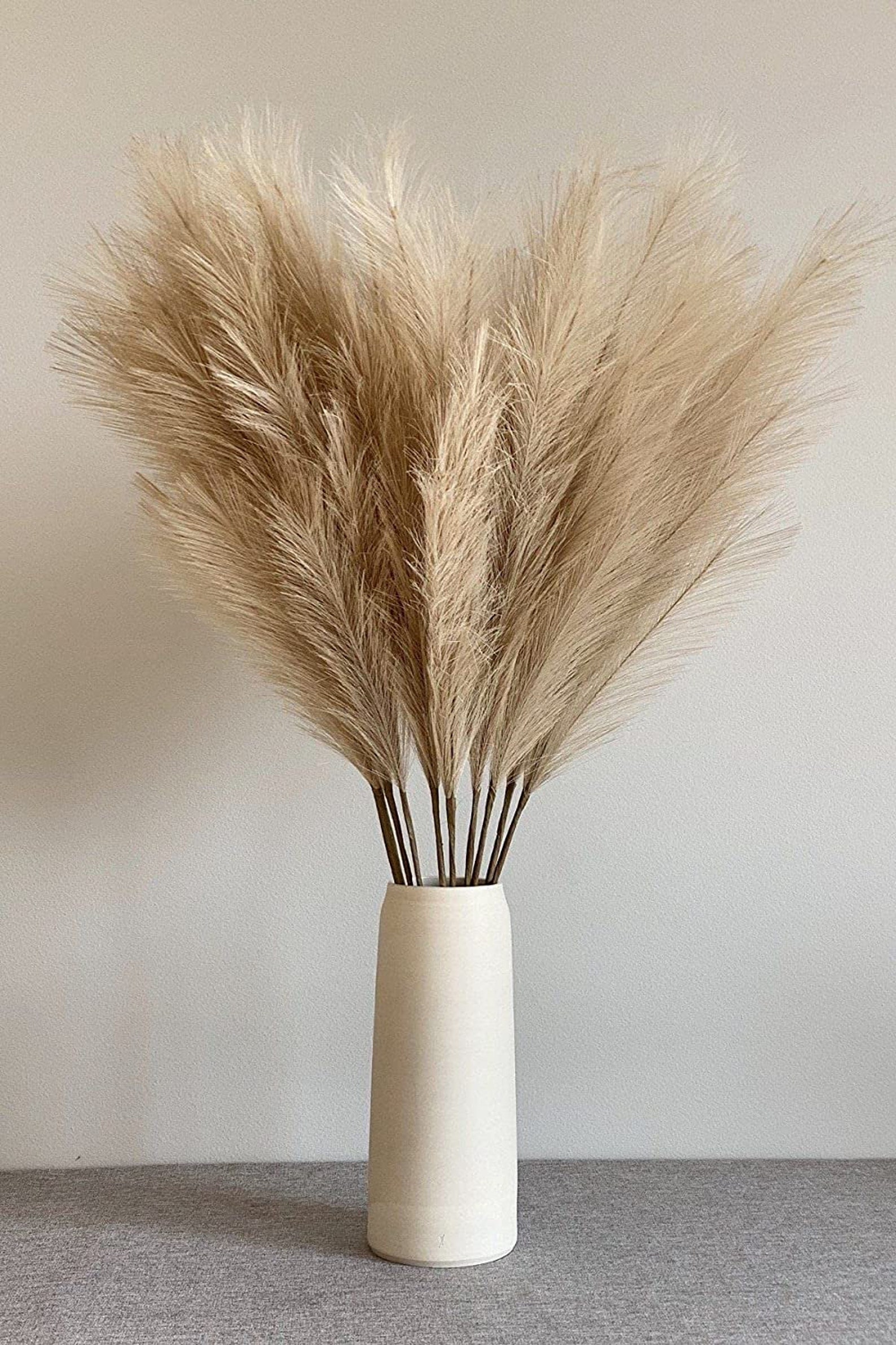 Artificial Pampas Grass 3pcs Reed Plumes 43 Branch Etsy