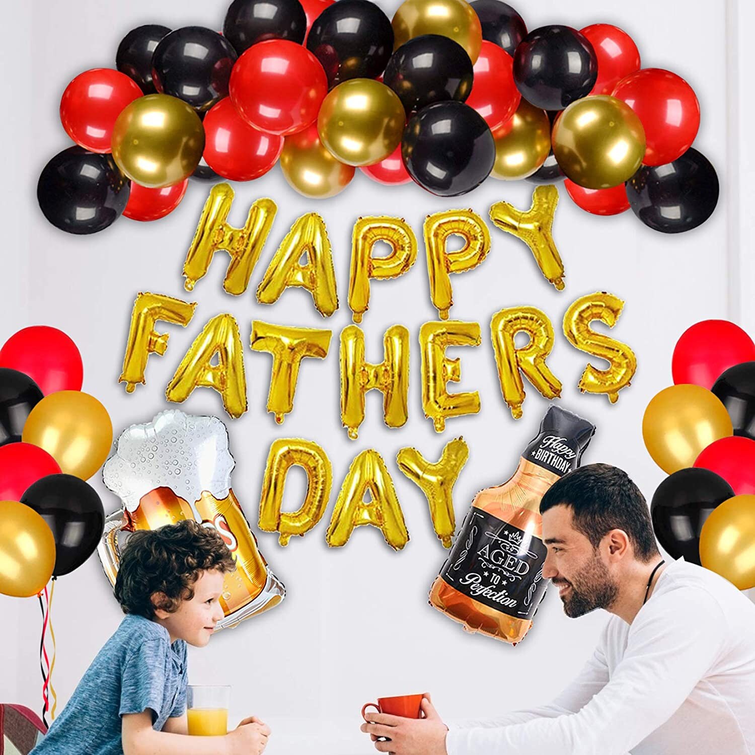 Father's Day Balloon Decorations Set with HAPPY Etsy
