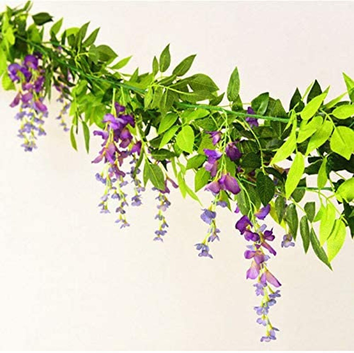 2 x 7FT Artificial Wisteria Vine Garland Plants Foliage Flower Etsy