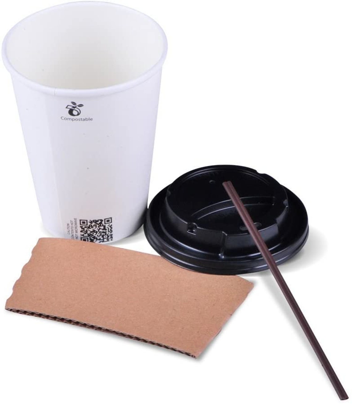 Disposable Coffee Cups To Go with Travel Lids Sleeves and Etsy