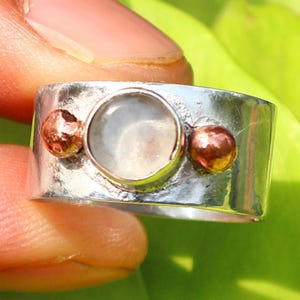 Clear Quartz Ring, Natural Clear Quartz, 925 Silver Ring, Crystal Quartz Jewelry, Silver Band Rings, Fine Rings For Women, Promise Rings