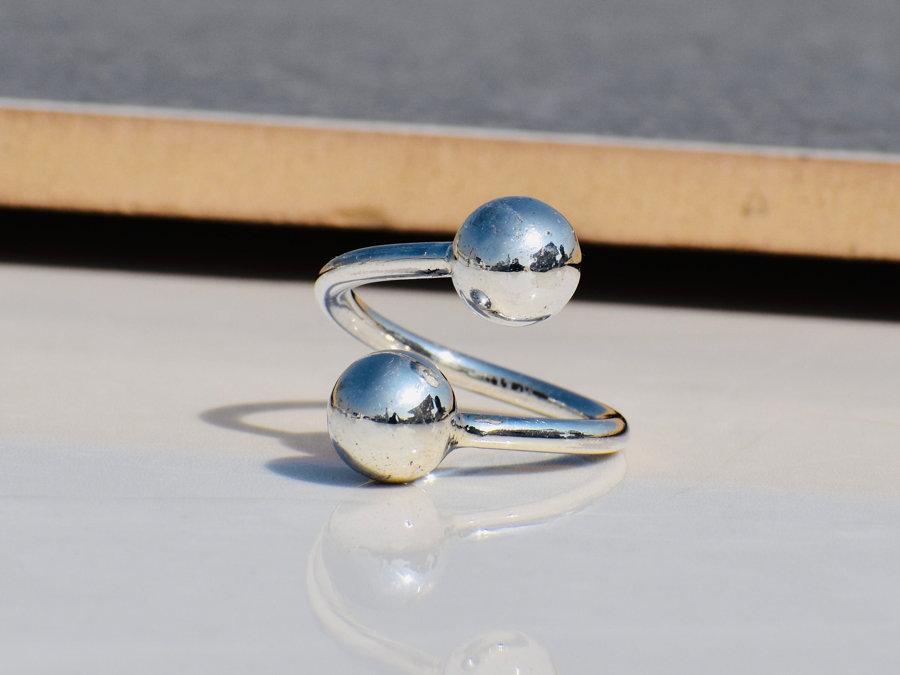 TODAYFUL トゥデイフル / Double Ball Ring (Silver925)