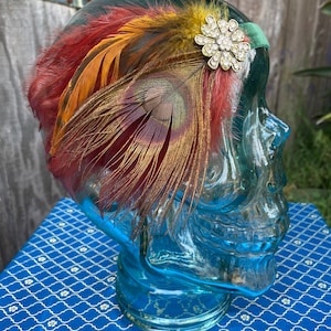 1920s Art Deco Feather Flapper Headband ~Emma