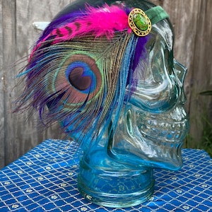 1920s Art Deco Feather Flapper Headband ~Marjorie