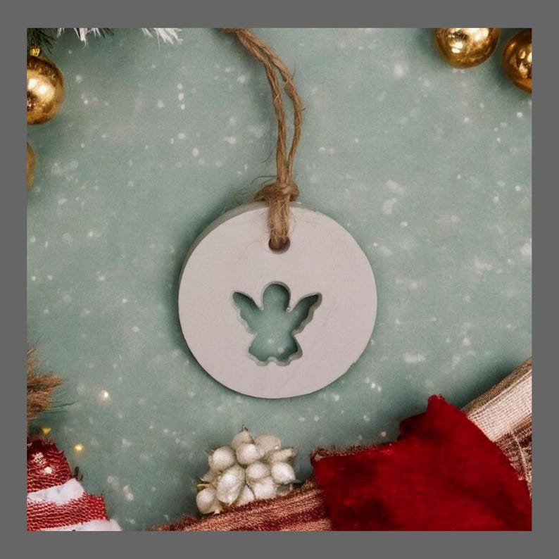Bell Cut Out, Peekaboo, White Hanging Christmas Tree Decoration Etsy UK