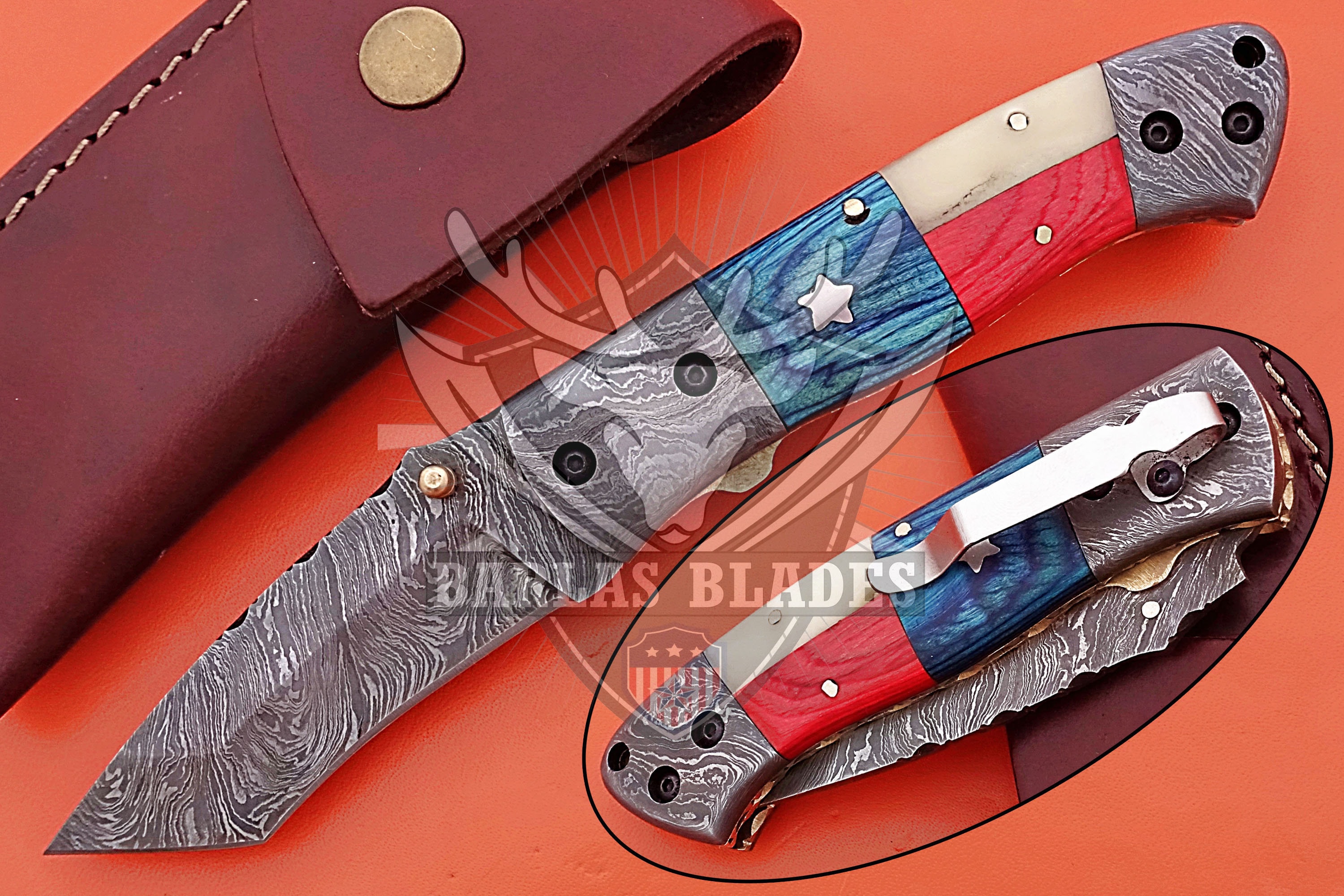 Turquoise Pocket Folding Knife Etsy