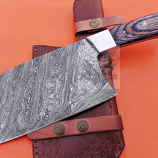 Serbian Knife / BBQ Cleaver / Free Leather Sheath _Wedding Gift / Best Gift Item _ Mothers day gift