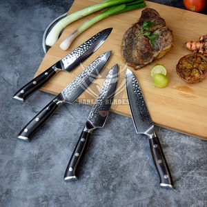 Farias Knives Custom Chef Cutlery Knife-Hawaiian Koa Handle 9.25 Bakers  Forge Damascus - EKnives LLC