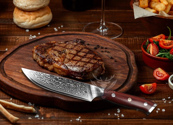 Gifts for Father's Day - Steak Knife Set 4 in Wooden Box - Unique Gift in  Ready to Gift Box