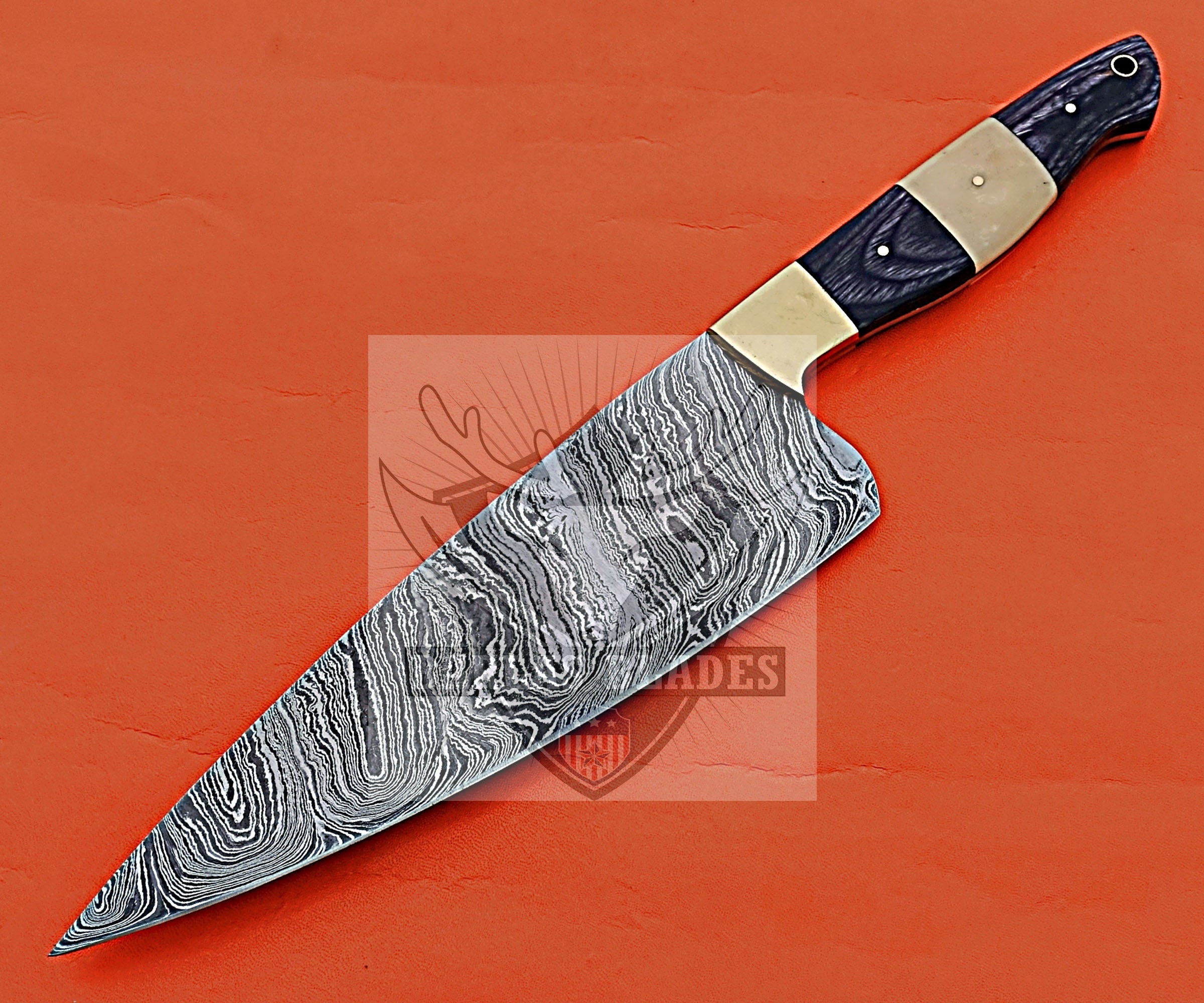 Chef Knife Custom Hand Made Sharp Edge Blade Kitchen Knife Etsy
