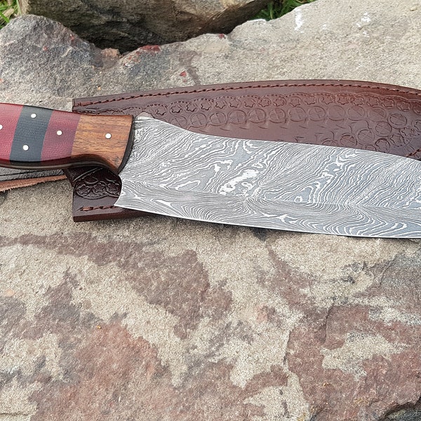 Chef Messer Damaskus Stahl Klinge scharfe Kante