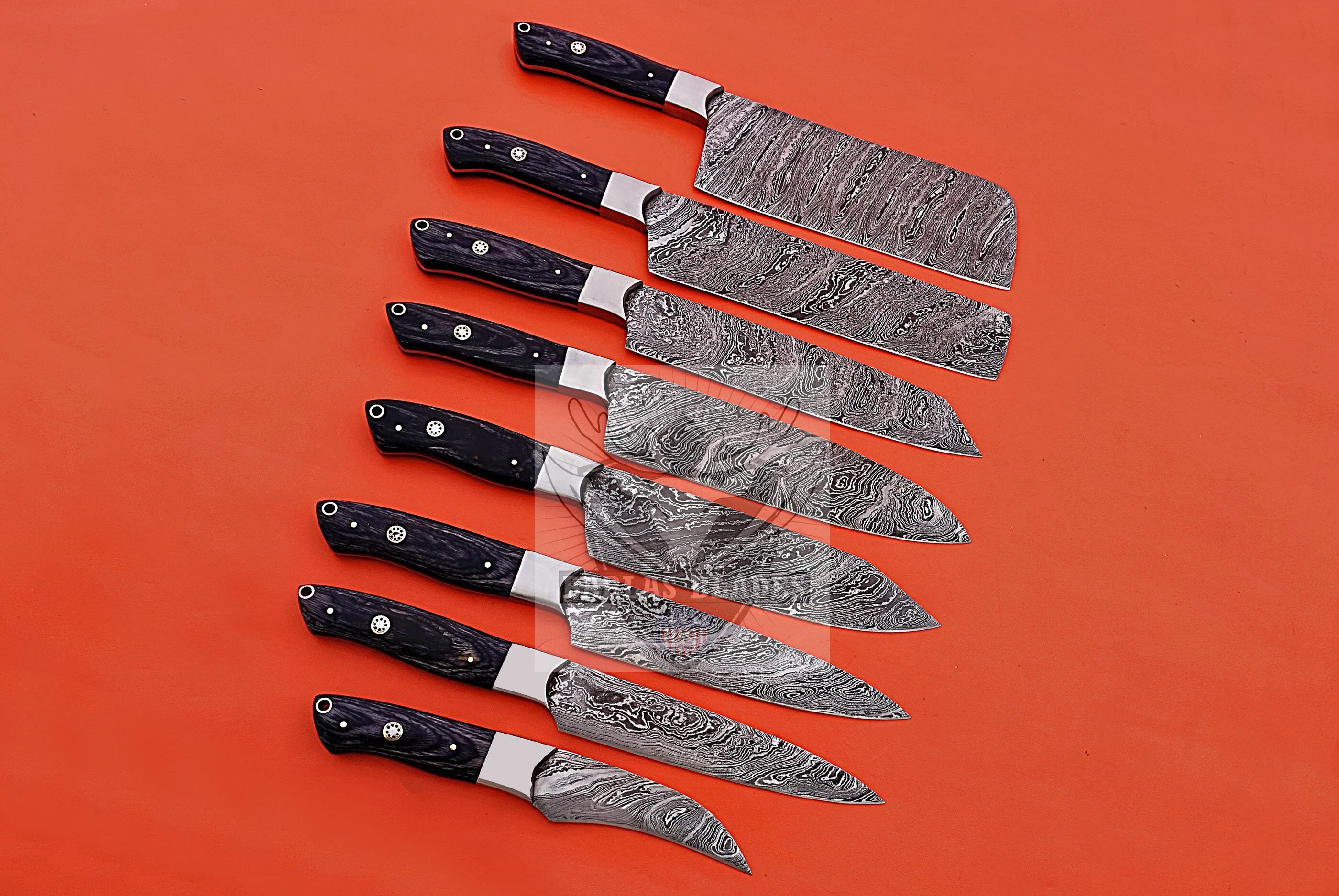 Cuisinier 8 Handmade Damascus Steel Chef Knife – Forseti Steel