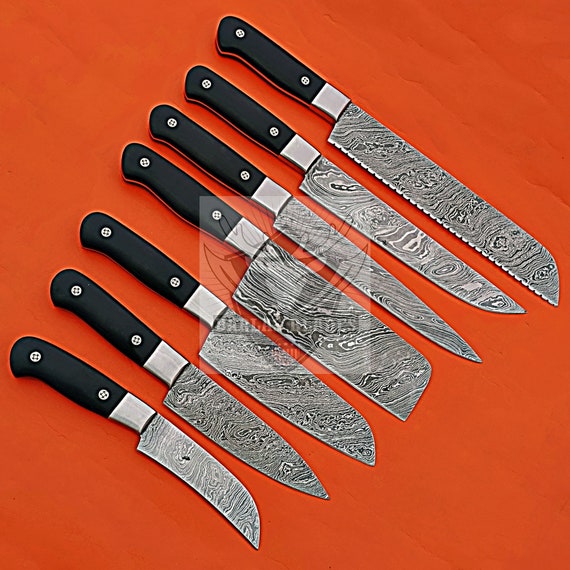 7pcs Stainless Steel Kitchen Knife Set High Quality Chef Knives Set